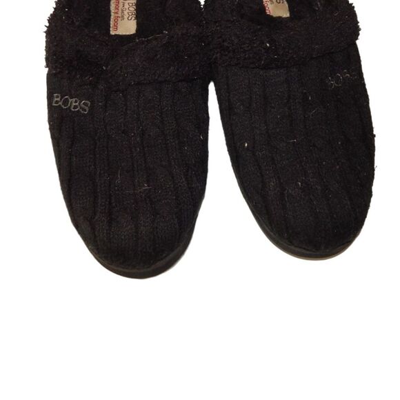 BOBS from Skechers keepsakes ice angel women's size 6 black memory foam slippers - Picture 2 of 8